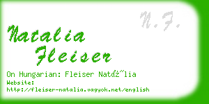 natalia fleiser business card